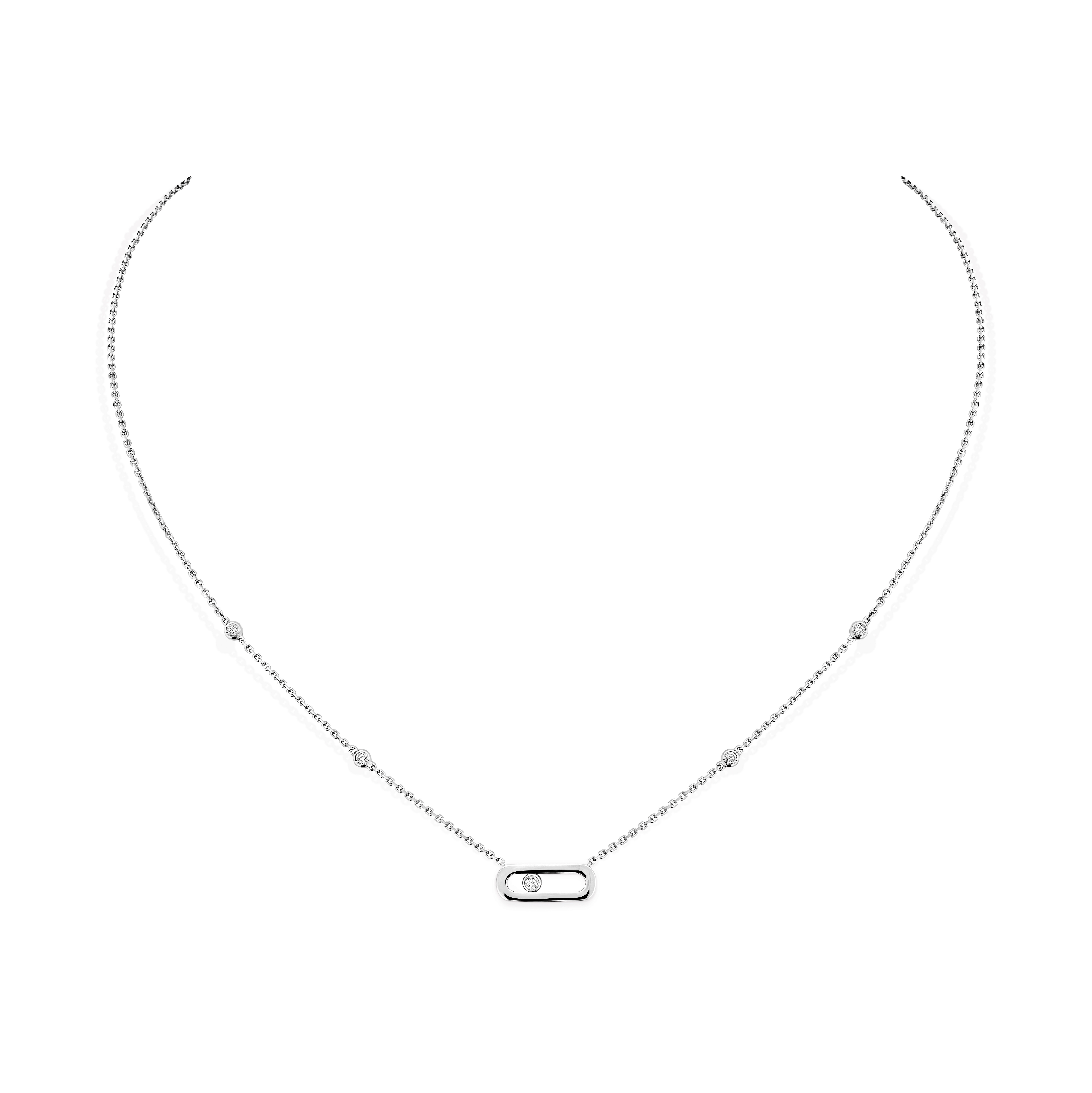 Messika Move Uno White Gold and Diamond Pendant Maison Birks